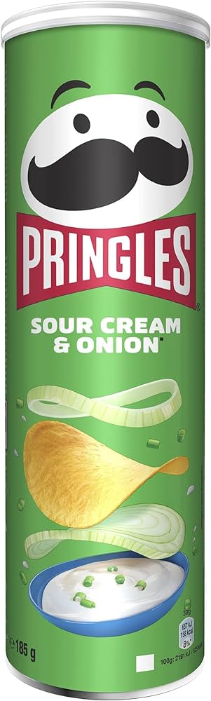 Pringles Sour Cream & Onion 40g Tube DATED: NOVEMBER 2022